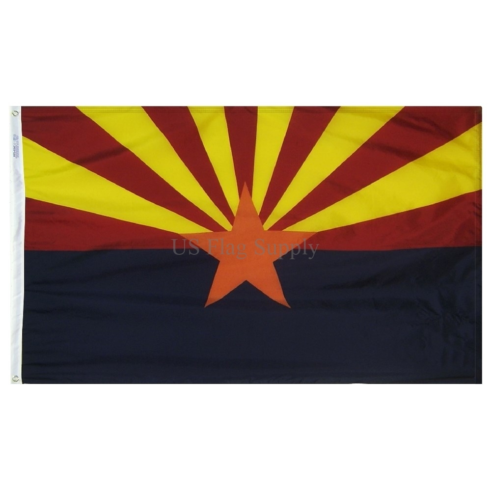 Arizona Flag 4 x 6ft. Flag Finished with Snap & Ring