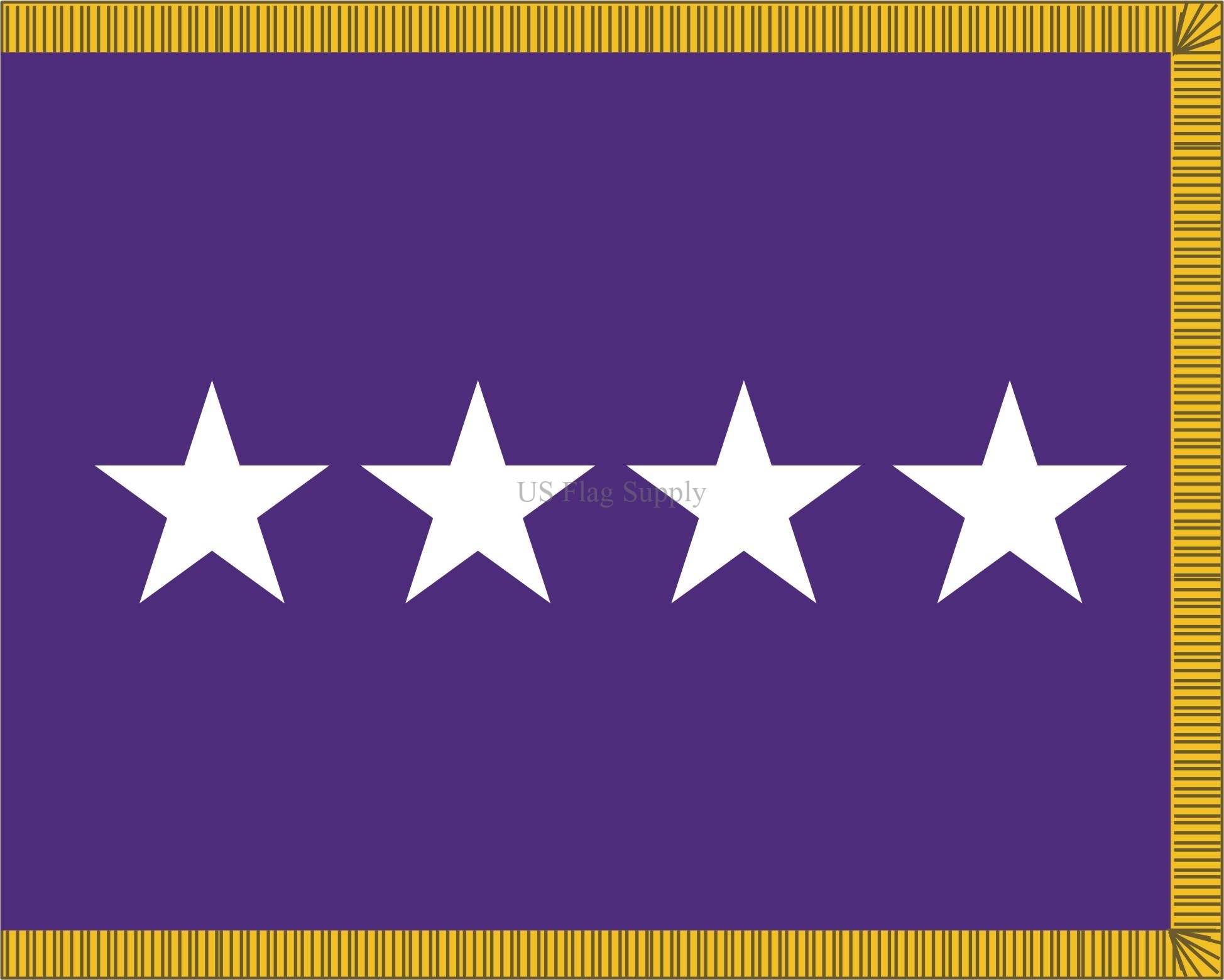 3 x 4 ft. Chaplain 4 Star General Flag Indoor/Parade