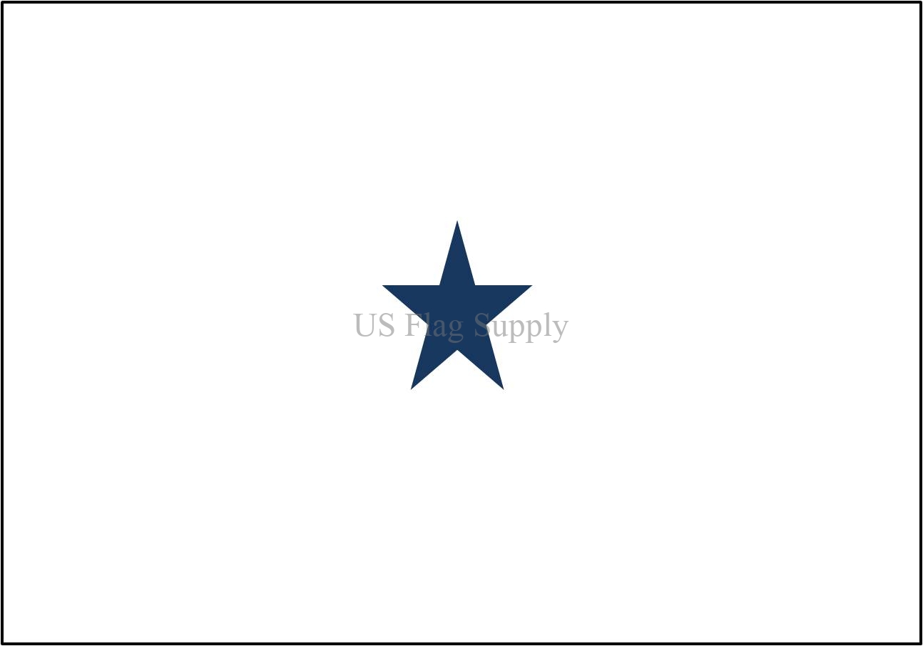 navy flag with one white star