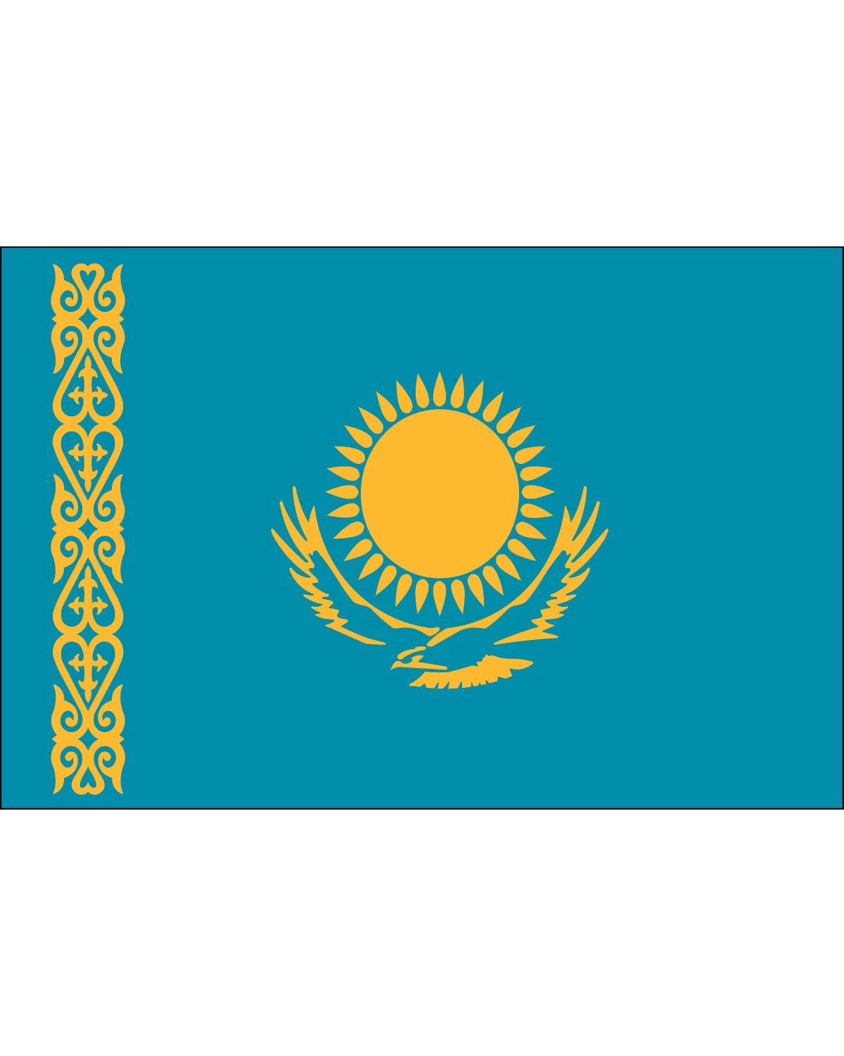 Флаг казахстана рисунок детский