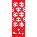Banner Happy Holidays Snow flakes