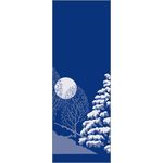 Winter Scene Trees & Moon Banner