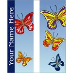 Colorful Butterflies Banner Double