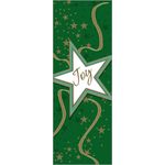 Green & Gold Joy Star Banner