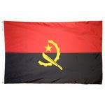 4ft. x 6ft. Angola Flag with Brass Grommets