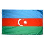 2ft. x 3ft. Azerbaijan Flag with Canvas Header