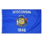 6ft. x 10ft. Wisconsin Flag