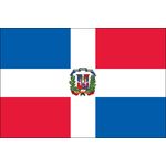 2ft. x 3ft. Dominican Republic Flag Seal for Indoor Display
