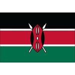 2ft. x 3ft. Kenya Flag for Indoor Display