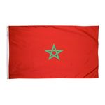 4ft. x 6ft. Morocco Flag w/ Line Snap & Ring