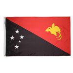5ft. x 8ft. Papua New Guinea Flag