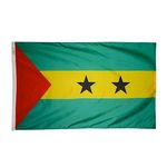 2ft. x 3ft. Sao Tome & Principe Flag with Canvas Header