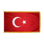 2ft. x 3ft. Turkey Flag Fringed for Indoor Display