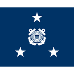 3 Star Coast Guard Admiral Flags