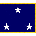 U.S. Navy Admiral 3 Star Flags