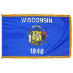 3ft. x 5ft. Wisconsin Fringed for Indoor Display