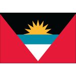 3 ft. x 5 ft. Antigua & Barbuda Flag E-poly with Brass Grommets
