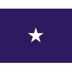 3ft. x 5ft. Chaplain 1 Star General Flag for Indoor Displaying