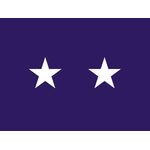 4ft. x 6ft. Chaplain 2 Star General Flag for Indoor Display