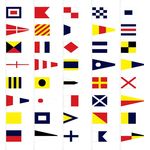 Signal Flag Set - Size 4 Finished with Line Snap and Ring