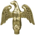 6-3/4 in. Metal Perched Eagle Gold