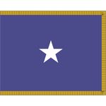 3ft. x 4ft. Air Force 1 Star General Flag Indoor w/ Fringe