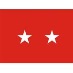 3ft. x 4ft. Army 2 Star General Flag Pole Sleeve