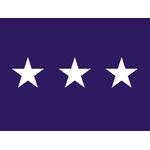 4ft. x 6ft. Chaplain 3 Star General Flag w/Grommets