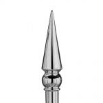 8-1/4 in. Silver Round Spear Finial