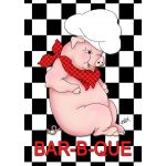BBQ Pig House Flag