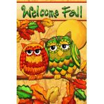 Fall Owls Garden Flag