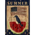 Summer Watermelon House Flag