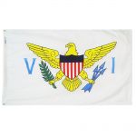 Size 7 US Virgin Island Flag with Canvas Header & Brass Grommets