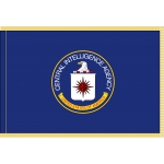 4ft. x 6ft. Central Intelligence Agency Flag with Gold Fringe