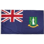 3ft. x 5ft. British Virgin Island Blue Flag with Brass Grommets