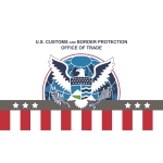 5ft. x 8ft. Customs and Border Protection Office of Trade Flag H&G