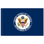 4ft. x 6ft. Dept. of State Flag Display with Side Pole Sleeve