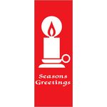 30 x 84 in. Holiday Banner Town Crier Candle