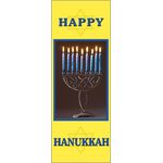 30 x 84 in. Seasonal Banner Hanukkah Menorah