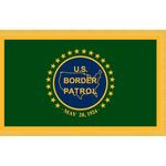 3 x 5 ft. U.S. Border Patrol Flag w/ Gold Fringe
