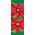 30 x 84 in. Holiday Banner Poinsettias