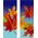 30 x 84 in. Fall Leaves Blue Double Sided Seasonal Banner