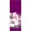 30 x 84 in. Seasonal Banner Dogwood Flowers Purple Fabric