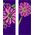 30 x 96 in. Seasonal Banner Pink Daisy-Double Sided Design Canvas