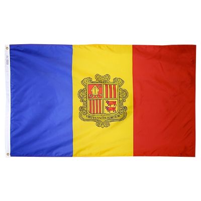 4ft. x 6ft. Andorra Flag Seal w/ Line Snap & Ring