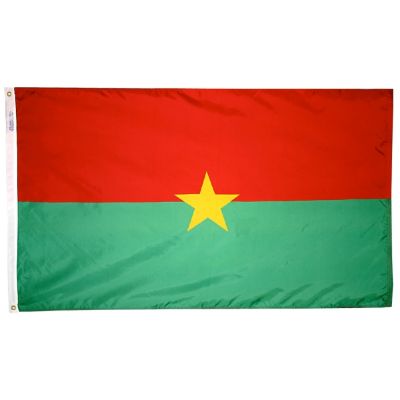 4ft. x 6ft. Burkina Faso Flag with Brass Grommets
