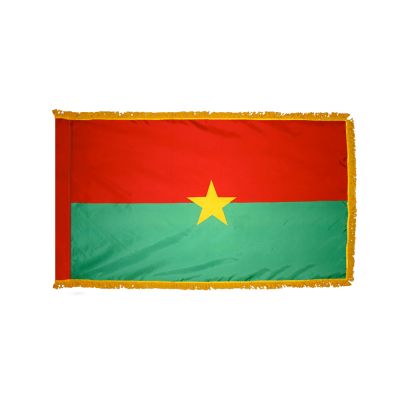 3ft. x 5ft. Burkina Faso Flag for Parades & Display with Fringe