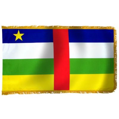 3ft. x 5ft. Central African Republic Flag Indoor with Fringe