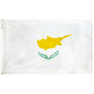 2ft. x 3ft. Cyprus Flag with Canvas Header