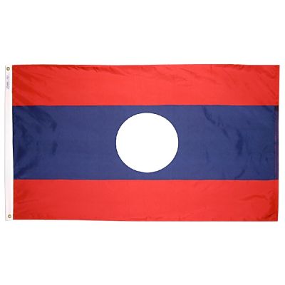 5ft. x 8ft. Laos Flag